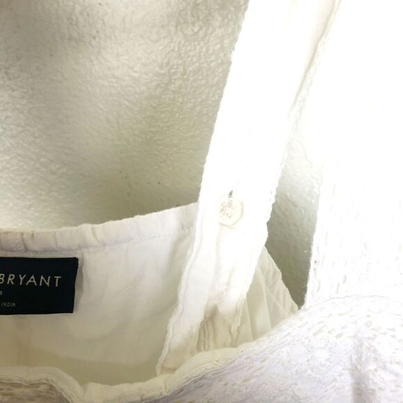 Lane Bryant Plus Size White Button Cotton Tank Top Size 14 - Picture 4 of 10